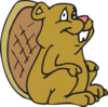 Beaver Sitting Clip Art